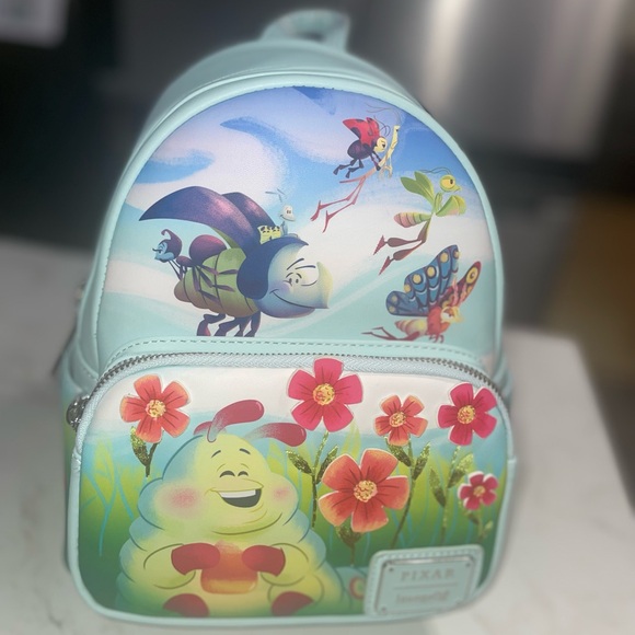 Loungefly Handbags - Loungefly Disney Pixar A Bug's Life Earth Day Mini Backpack
